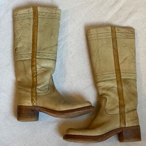 Rare Vintage Frye Campus Boot Tan Size 7.5